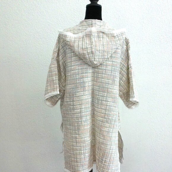 Rules of Etiquette, Plaid Tunic with hoodie and two pockets - Picture 5 of 11